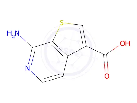 Chemical structure of 7-aminothieno[2,3-c]pyridine-3-carboxylic acid