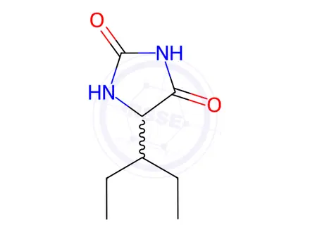 Chemical structure of 5-(neo-Pentyl)hydantoin