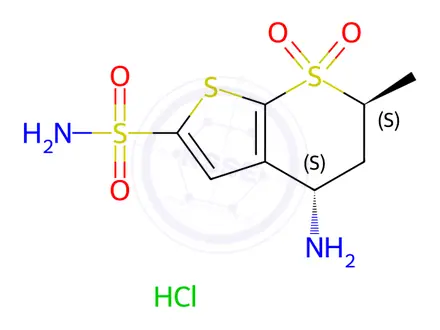 Chemical structure of Dorzolamide EP Impurity D(Hydrochloride)