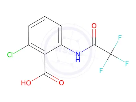 Chemical structure of 2-Chloro-6-(2,2,2-trifluoroacetamido)benzoic acid