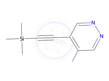 Chemical structure of 5-((Trimethylsilyl)ethynyl)pyridazin-4-amine