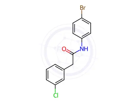 Chemical structure of n-(4-Bromophenyl)-2-(3-chlorophenyl)acetamide