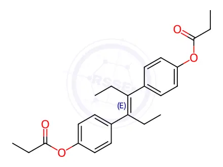 Chemical structure of Diethylstilbestrol Impurity 1