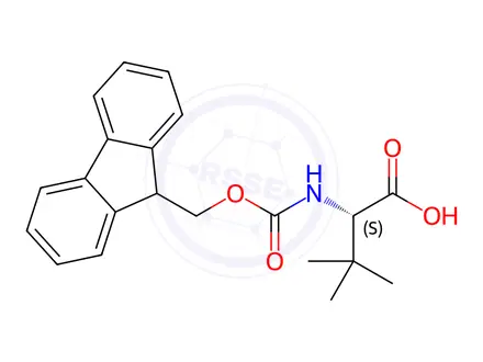 Chemical structure of Fmoc-L-tert-leucine