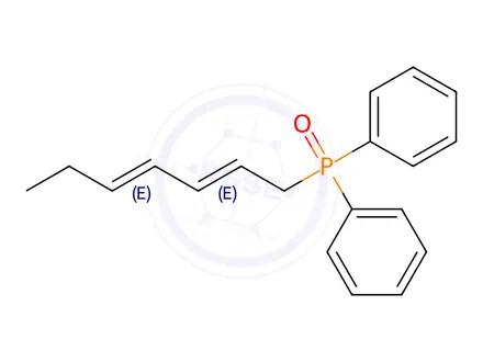 Chemical structure of (E,E)-2,4-Heptadienyldiphenylphosphine Oxide