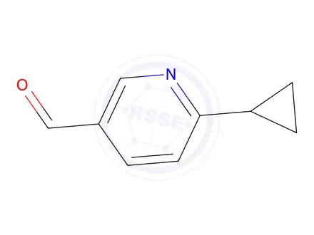 Chemical structure of 6-Cyclopropylnicotinaldehyde
