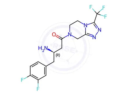 Chemical structure of Sitagliptin EP Impurity H