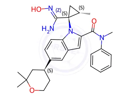 Chemical structure of Orforglipron Impurity 290