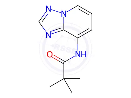 Chemical structure of N-([1,2,4]triazolo[1,5-a]pyridin-8-yl)pivalamide