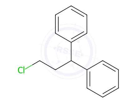 Chemical structure of 3-chloro-1,1-diphenylpropane