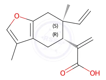 Chemical structure of Isofischeric acid