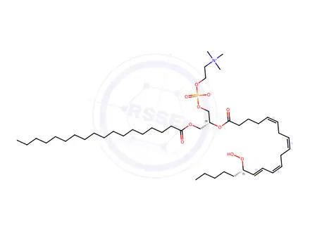 Chemical structure of 1-Stearoyl-2-15(S)-HpETE-sn-glycero-3-PC
