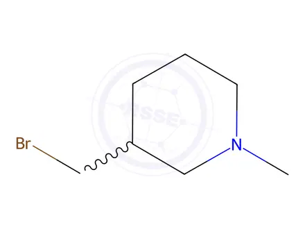 Chemical structure of 3-(Bromomethyl)-1-methylpiperidine hydrobromide