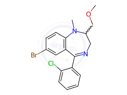 Chemical structure of Metaclazepam