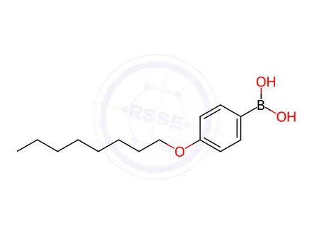 Chemical structure of (4-(Octyloxy)phenyl)boronic Acid