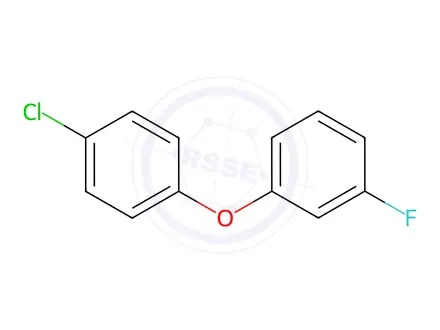 Chemical structure of Benzene, 1-(4-chlorophenoxy)-3-fluoro-