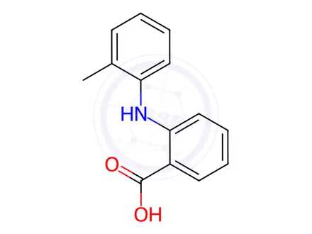 Chemical structure of 2-(2-Methylanilino)benzoic acid