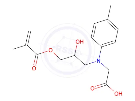 Chemical structure of Glycine, N-2-hydroxy-3-(2-methyl-1-oxo-2-propenyl)oxypropyl-N-(4-methylphenyl)-, monosodium salt