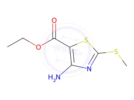 Chemical structure of Ethyl 4-Amino-2-(methylthio)thiazole-5-carboxylate