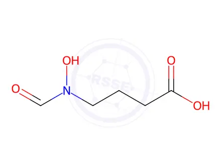 Chemical structure of 4-(N-Hydroxyformamido)butanoic acid