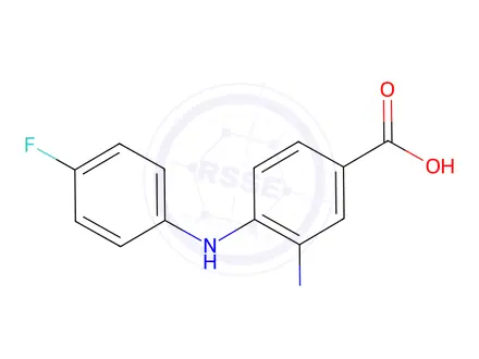 Chemical structure of 4-(4-Fluoroanilino)-3-nitrobenzoic acid