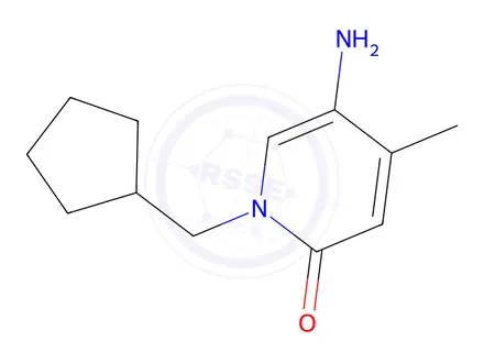 Chemical structure of 5-Amino-1-(cyclopentylmethyl)-4-methylpyridin-2(1h)-one