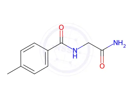 Chemical structure of N-(2-amino-2-oxoethyl)-4-methylbenzamide