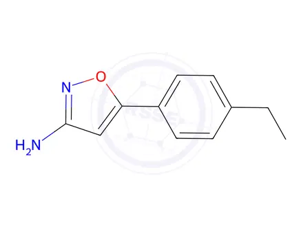 Chemical structure of 5-(4-Ethylphenyl)isoxazol-3-amine