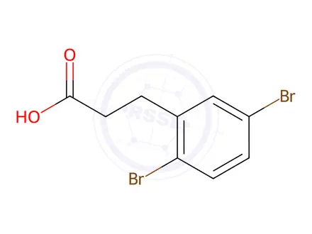 Chemical structure of 3-(2,5-Dibromo-phenyl)-propionic acid
