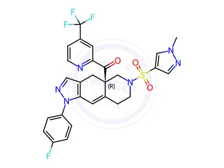 Chemical structure of Relacorilant