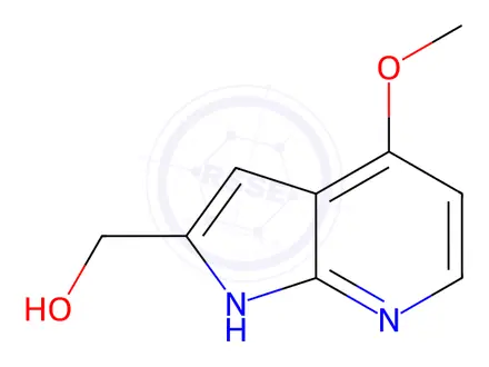 Chemical structure of 4-Methoxy-7-azaindole-2-methanol