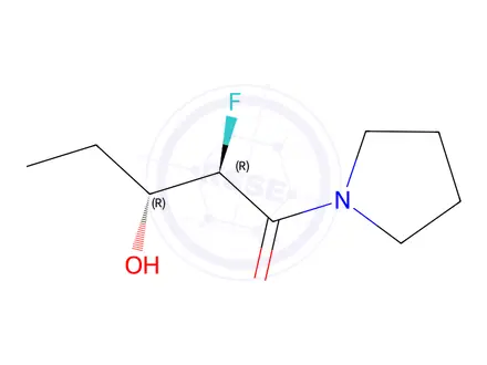 Chemical structure of 2-Fluoro-3-hydroxy-1-(pyrrolidin-1-yl)pentan-1-one