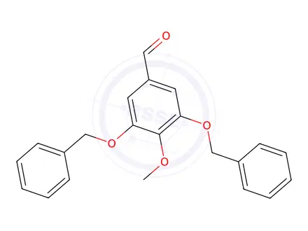 Chemical structure of 3,5-Bisbenzyloxy-4-methoxybenzaldehyde, 97%