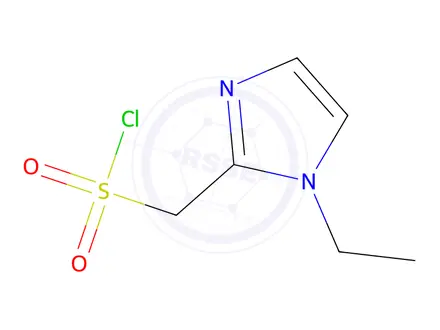 Chemical structure of (1-Ethyl-1H-imidazol-2-yl)methanesulfonyl chloride