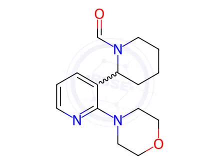 Chemical structure of 2-(2-Morpholinopyridin-3-yl)piperidine-1-carbaldehyde
