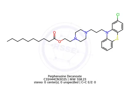Chemical structure of Perphenazine Decanoate