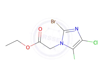Chemical structure of ETHYL 2-(2-BROMO-4,5-DICHLORO-1H-IMIDAZOL-1-YL)ACETATE