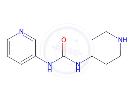 Chemical structure of 1-(Piperidin-4-yl)-3-(pyridin-3-yl)urea