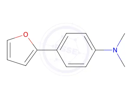 Chemical structure of 2-(4-Dimethylaminophenyl)furan