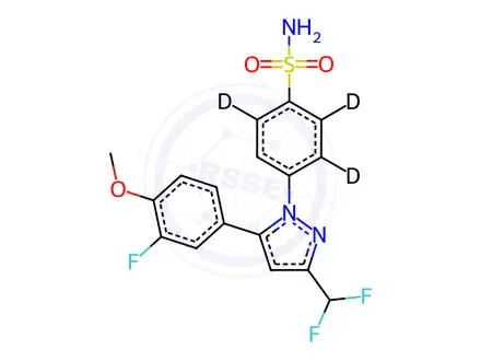 Chemical structure of Deracoxib-d4