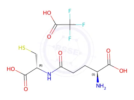 Chemical structure of Glutathione EP Impurity D TFA Salt