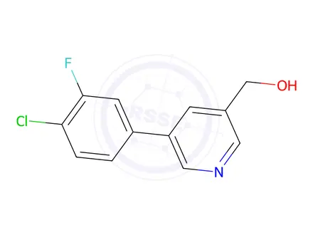 Chemical structure of (5-(4-Chloro-3-fluorophenyl)pyridin-3-yl)methanol