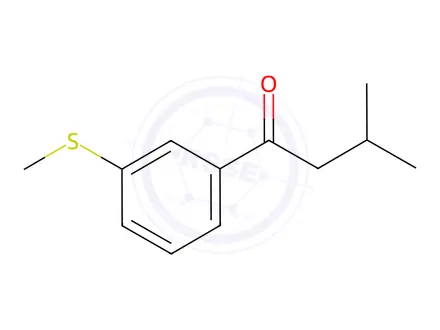 Chemical structure of 3-Methyl-1-(3-(methylthio)phenyl)butan-1-one