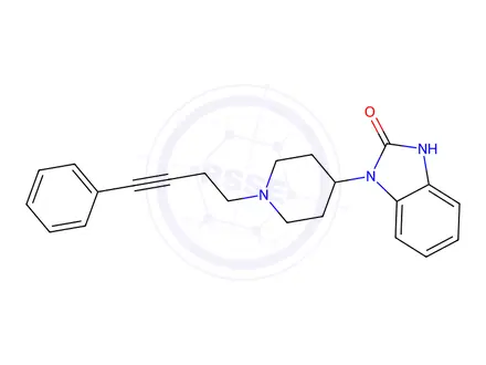 Chemical structure of 1-[1-(4-Phenyl-3-butynyl)-4-piperidinyl]-1H-benzimidazol-2(3H)-one