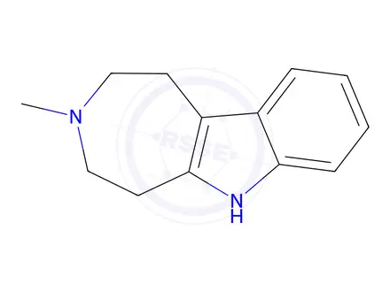 Chemical structure of 3-Methyl-1,2,3,4,5,6-hexahydroazepino[4,5-b]indole
