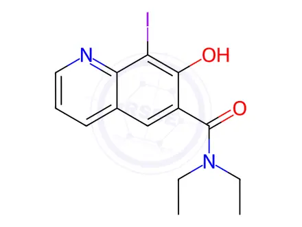 Chemical structure of N,N-Diethyl-7-hydroxy-8-iodoquinoline-6-carboxamide