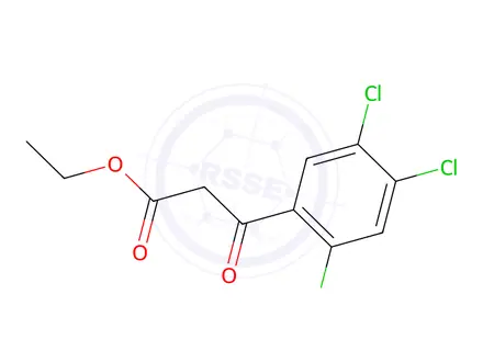 Chemical structure of 2,​4,​5-​Trichloro-​β-​oxo-benzenepropanoic Acid Ethyl Ester