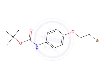 Chemical structure of Tert-butyl (4-(2-bromoethoxy)phenyl)carbamate