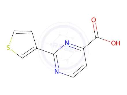 Chemical structure of 2-(Thiophen-3-yl)pyrimidine-4-carboxylic Acid