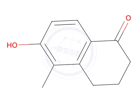 Chemical structure of 6-hydroxy-5-methyl-3,4-dihydronaphthalen-1(2H)-one